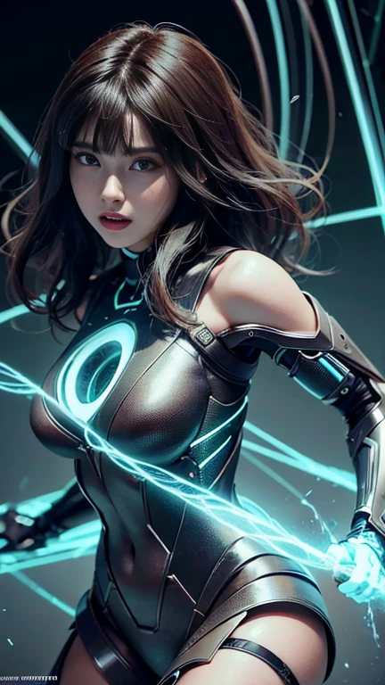 ((Mejor calidad)), ((obra maestra)), (detallado: 1.4), 3D, una imagen de una hermosa mujer ciberpunk con traje de batman con cabello grueso y voluminoso, light particules, Pure energy, caos, antitech, HDR (High Dymanic Range), Ray Tracing ,NVIDIA RTX, Super-Resolution, Unreal 5, Subsurface dispersion, Texturizado PBR, Posprocesamiento, Anisotropic filtering, Profundidad de campo, Maximum clarity and sharpness, Texturas multicapa, Albedo y mapas especulares, Sombreado de superficie, Accurate simulation of light-material interaction,Proporciones perfectas,Octane representation,two tone lighting,Apertura amplia,ISO bajo,Balance de blancos,Regla de los tercios,RAW 8K