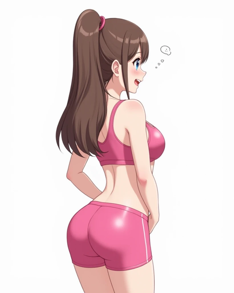 female pervert、big butts、facing back、Muchimuchi、underpants