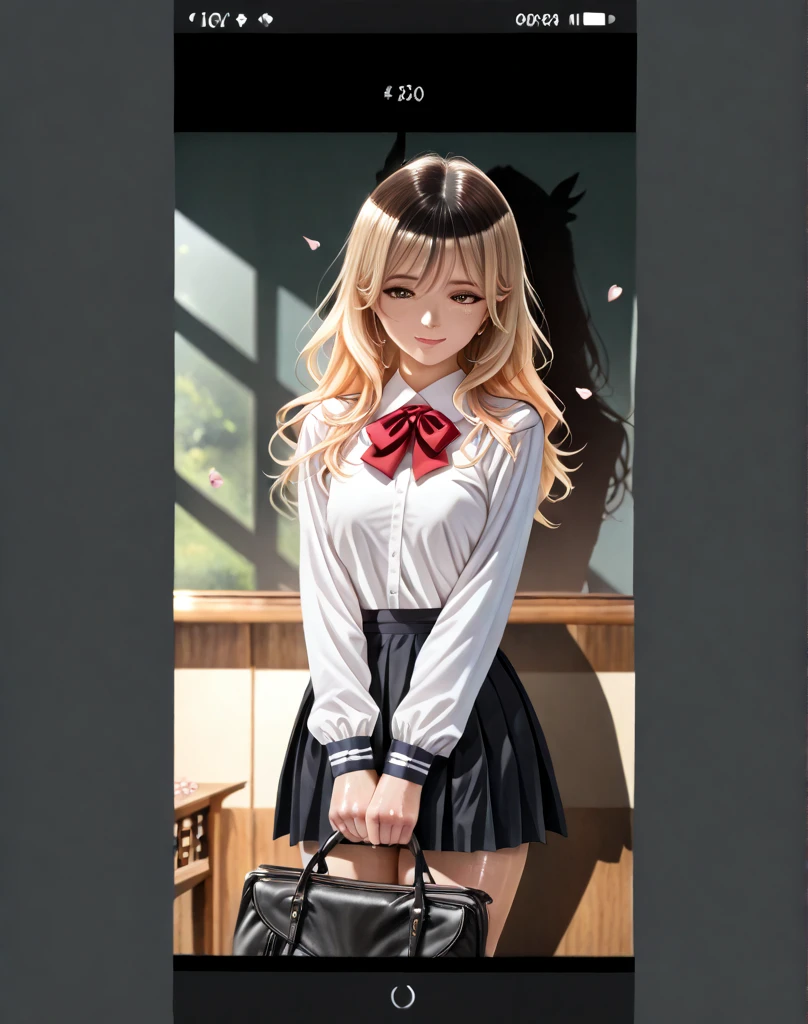 the Extremely Detailed CG Unity 8K Wallpapers、top-quality、ultra-detailliert、masterpiece、realisitic、Photo Real、extremely detailed cute girl、20yr old、((skirt lift by yourself)))、(skirt rift)、white panties、panties focus、red blush、cparted lips、looking at the viewers、Half body shot、(Large crowds)、(Crowded museums)、Curls outward hair