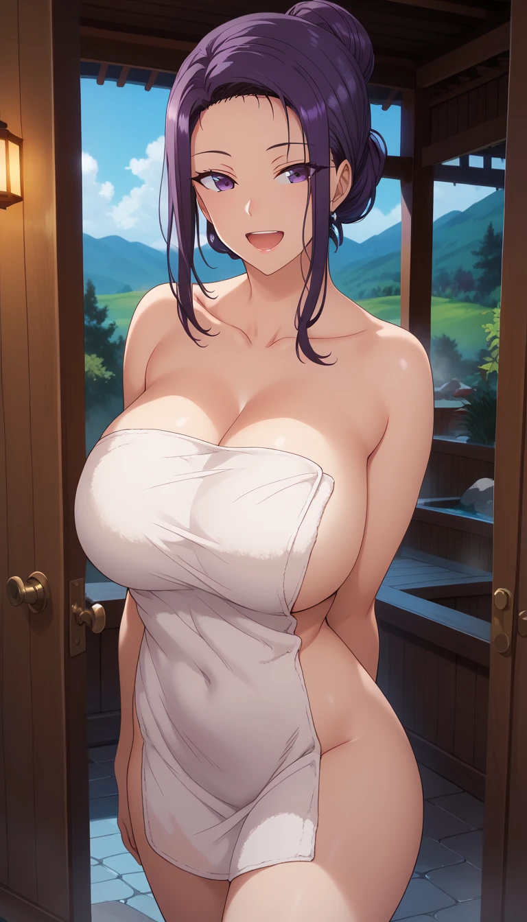 (sitting), wet lingerie, see through lingerie, white lingerie, white stockings, (night forest background), night time, beside fire camp, Litchi Faye-Ling, mature woman, anime cels style, best quality, high resolution, 1girl, (huge breasts:1.2), beautiful face, Beautiful Finger, Beautiful long legs, Beautiful body, Beautiful Nose,Beautiful character design, black hair, very long hair, Bangs, purple eyes, (cowboy shot), blushing, light smile, looking at viewer