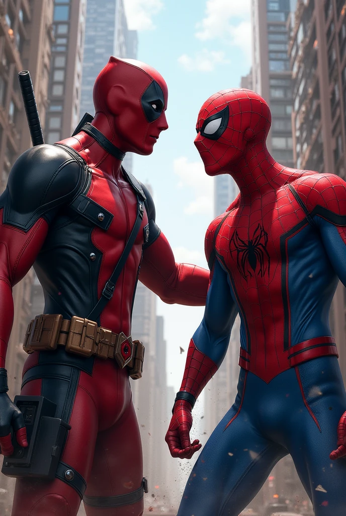 Spider-Man and Deadpool costume function