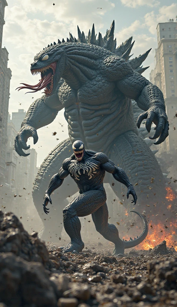 Venom combined with Goro from Mortal Kombat, 4 arms