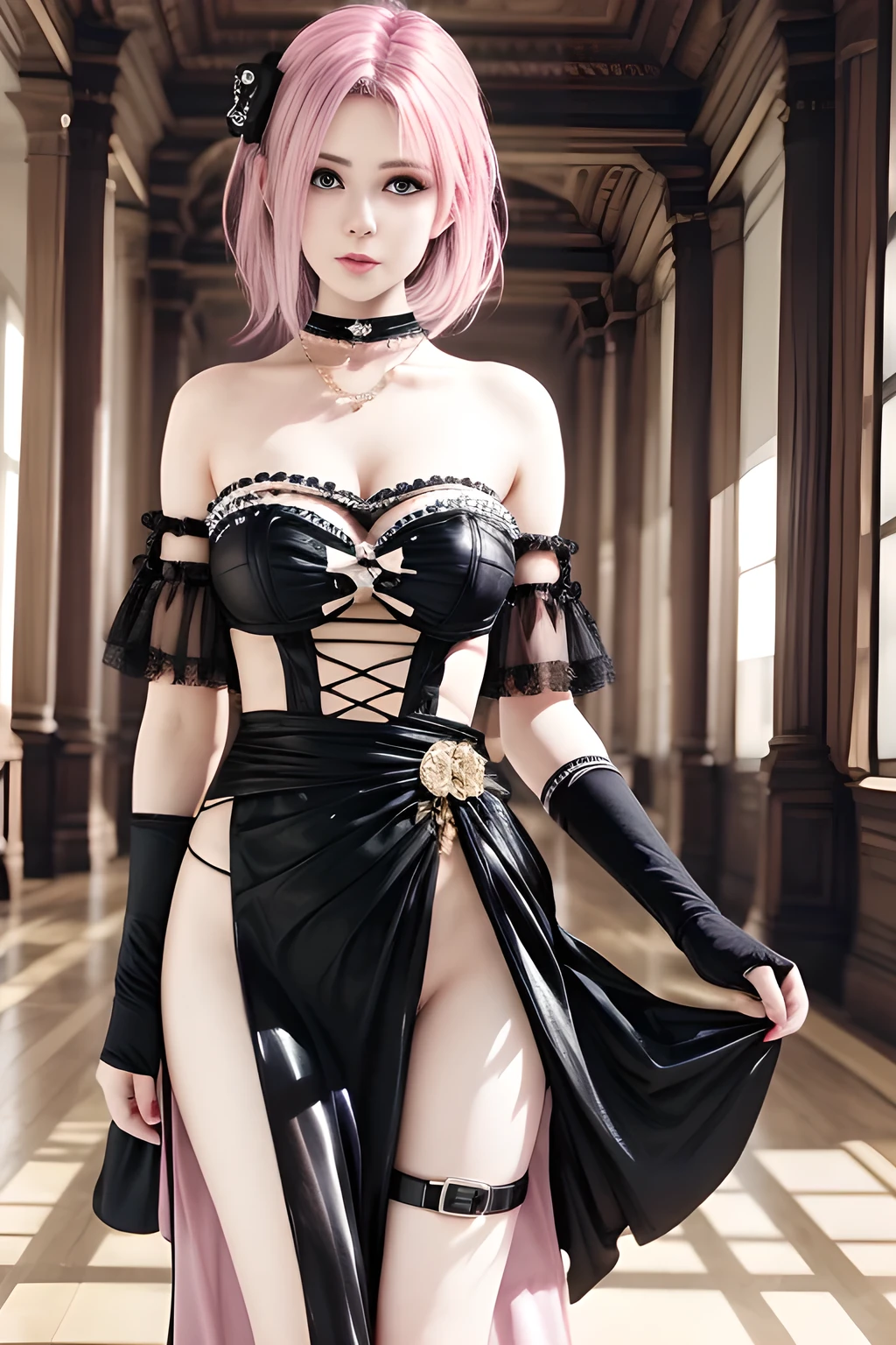 18 year old in farbiger latex lingerie,knieend,upskirt,lolita style,very colourful style,teenager aussehen,sehr junges aussehen,nsfw