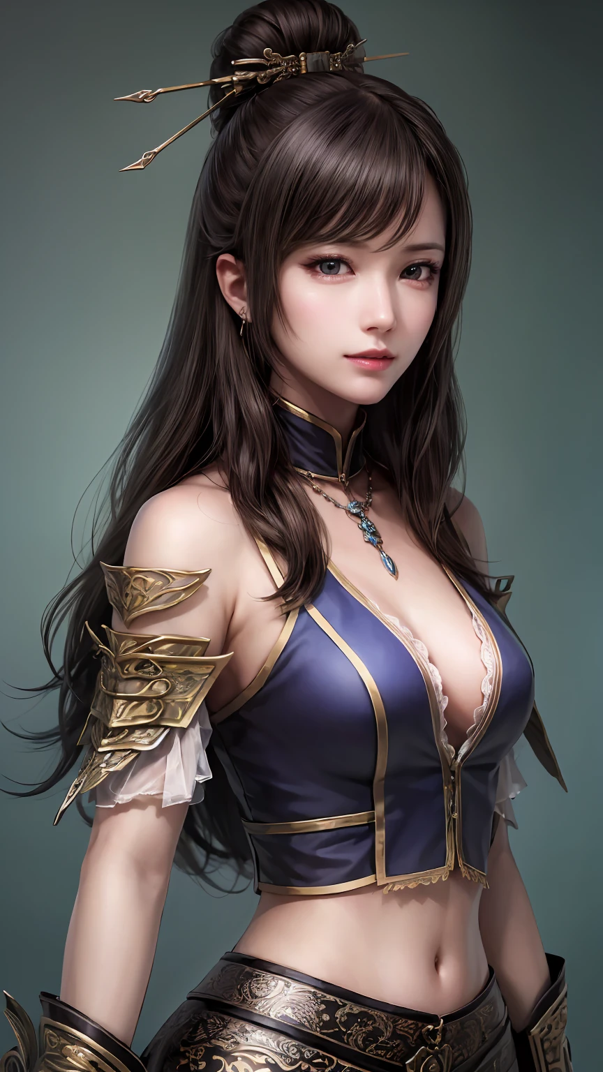 4k,1、(((topless))), High resolution, super detailed), 1 female, 28 years old, Final Fantasy Yuna x2, More mature, ((simple background)), plain background, ((There is nothing in the background)), surreal, Yuna's Final Fantasy costume, Yuna's original costume design from Final Fantasy X2, (((nsfw://www.Creative Uncut.。.。.and/Gallery-01/ff10-2-Yuna 2...html))), ボロボロにexposedしたデニムショートパンツ, Features of asymmetrical clothing, belt on left hip, Optimal clothing simulation, not a necklace, 1 female, Windy nights, Yuna's Bob Hairstyles, Big breasts, cleavage, middle_chest, thick body, smile, , close up shot, shot from the front, zoomed in shot, Access HIPS image scope, smile with closed mouth, from head to waist, Characters looking at the camera, I'm watching you, Yuna FFX, blue bead earrings,(((Only the upper body is naked))),smile,(((amusement park))),(((nipple))),(((exposed))),(((chestの谷間)))