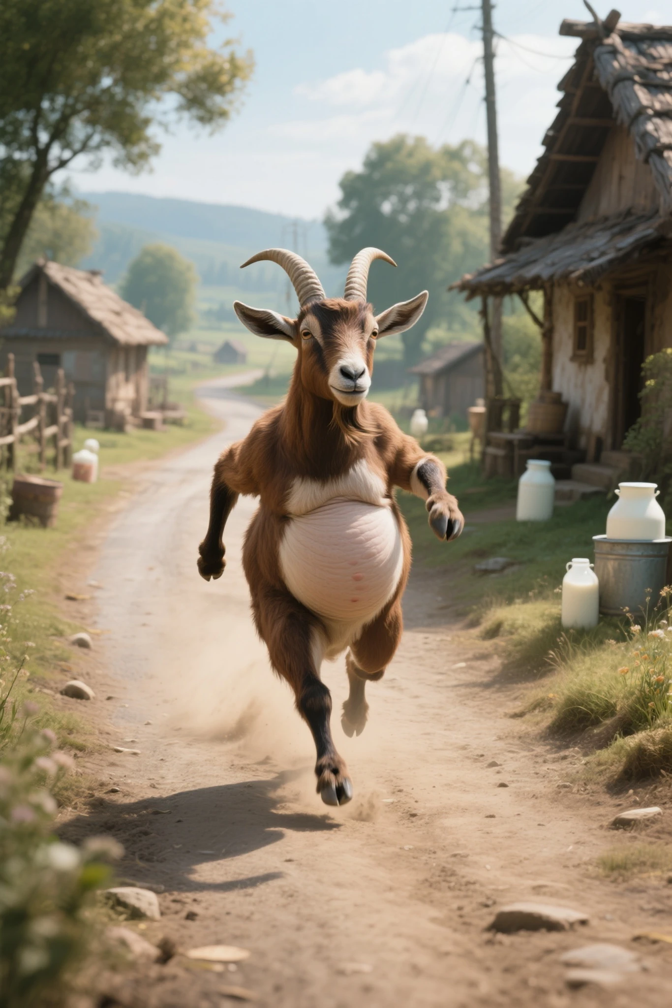 cow, fantasy forest, on back with hindlegs spread, solo, (feral:1.3), amber eyes, (big balls:1.3), ball tuft, pubes, (hyper penis:1.2), (cow penis:1.3), (veiny penis:1.3), anus, ((((excessive peeing, urine))))