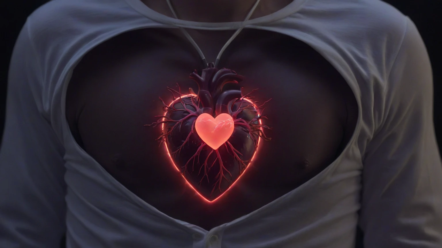 A heart with the face of Kanye west