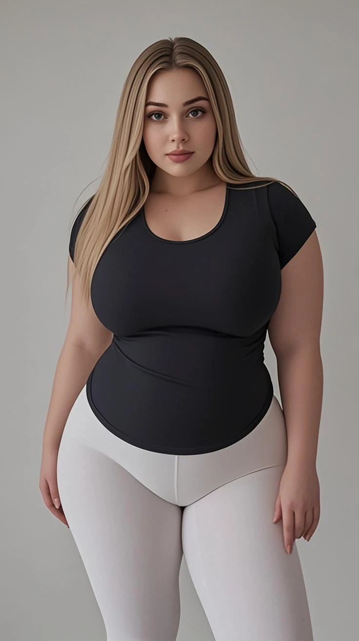 beautiful sexy Indonesian fat woman, middle aged 45 years old, wearing a sports bra, sexy big breasts, plump big breasts, wearing tight striped leggings, ultra details, face details, body details, background details