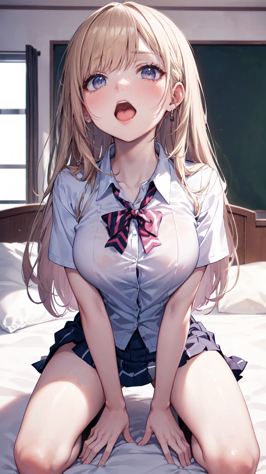 A vibrator is pressed against the crotch、younger sister、high school girl、Small stature、Blazer Uniform、Long hair with bangs、Fancy Room、Best image quality、High resolution、masterpiece、super high quality、Spread your legs wide、striped panties、Orgasm Face 、Acme Face、アヘ顔でshout、Showing panties、Panties close up、In underwear、Very large breasts、close your eyes、Cowboy Shot、Low - Angle、Take off、Blushing、4K quality、Close up of private parts、lingerie、Spread your legs、Big Ass、Zoom in on the lower body、She spreads her legs wide、Spread your legs、at last、Striped Black Knee Socks、Very naughty pose、Exposed breasts and clitoris、Bitch、Show me your lower body、Please sit down、My crotch is wet with love juice、Sexy Face、Orgasm Facial、Sticking out tongue、Pay attention to the panties、take off your clothes、Shooting from below the crotch、shout、Surprised expression、Seduce the buttocks、Voluptuous thighs、Whipped ass、Very large 、Please open your mouth wide