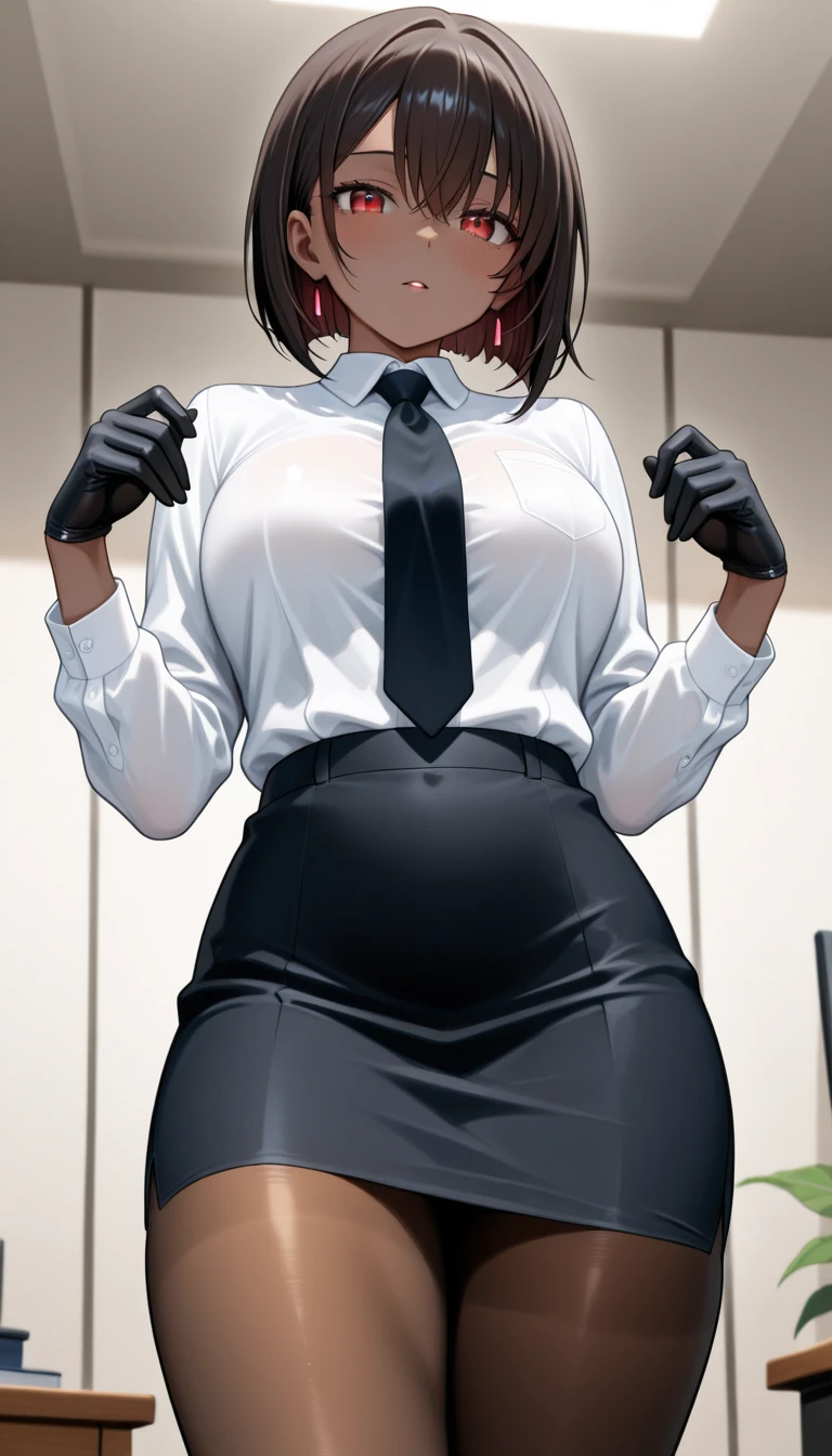 18-year-old Shota,cute,Wear a white long-sleeved shirt and a black work tie,Wear black pants,Wear black booties,Wear white gloves,wear cat ear,Wearing a collar,Black hair,Black eyes,Very thin waist,Very thin legs,Handsome,Disdainful and cold expression,shy,blush,Sweating,porn,Is giving sexual assault,Glove removal action