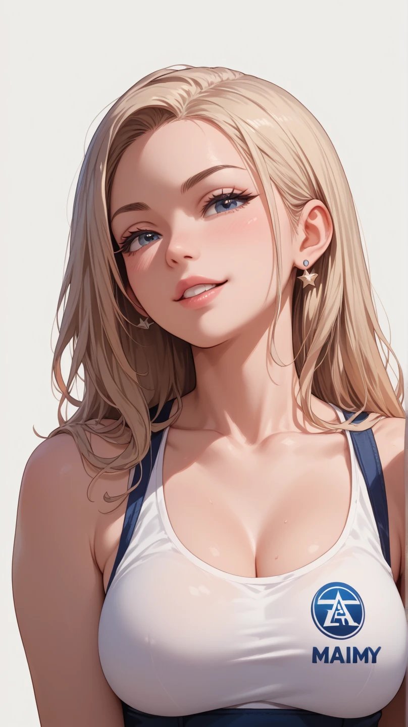 masterpiece,best quality,ultra-detailed,extremely detailed CG,unity 8k wallpaper,super detailed skin,perfect anatomy,cinematic lighting,beautiful detailed eyes, raw photo,photo reality,( Beautuful Women,super beautiful face, russian,1woman),(full body shot:1.2),blond hear, (gray eyes:1.2),a smile,Weiblich sexy,white lingerie,