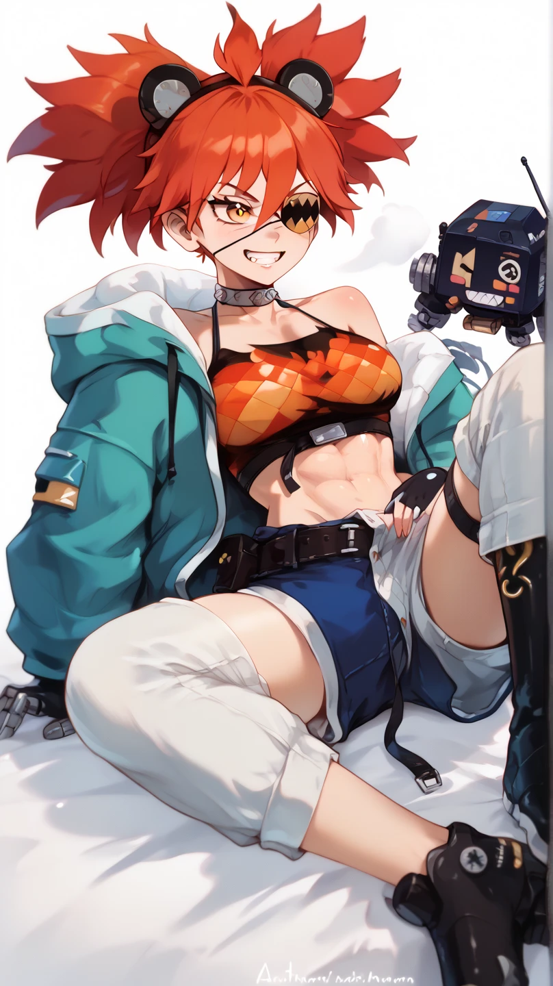 anime girl in a bikini, anime style 4 k, (anime girl), badass anime 8 k, best anime 4k konachan wallpaper, anime style character, top rated on pixiv, seductive anime girl, anime style. 8k, anime girl, an anime girl, anime artstyle, red hair, visible red hair (Best quality, 4k, Masterpiece :1.3), beautiful woman, hyper realistic, 1girl, (droopy breasts, attractive body :1.2), sit-ups :1.1, short red hair: 1.1, (wet rainy, wet by rain, wet body :1.2), ultra-detailed face, detailed lips, detailed eyes, double eyelid, sensual low-necked dress, open neckline, hanging breasts, side pose, visible curves, pool party, poolside, silver transparent mantle,sunglasses, muscular turned leg, revealing clothing, yellow eyes [ 4 k digital art ]!!