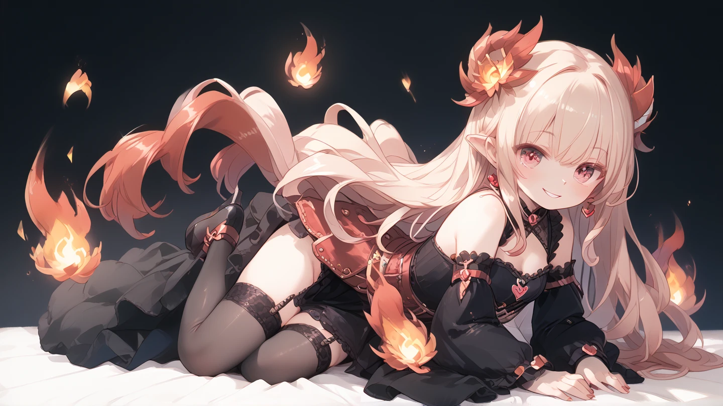 masterpiece, best quality,Super exquisite illustrations, perfect anatomy, correct anatomy, Perfect proportion, perfect face, perfect hands, perfect legs, perfect hands指, perfect hands, professional lighting, best quality, Super detailed, extremely delicate and beautiful, 4K, 8k,,1 girl, Fox girl, (((colorful hair:1.2)(Black 1.1)(Red 1.1), fox ears, long hair, fox tails, black skirt, Black fishnet socks, cute expression, high resolution, best quality, masterpiece,Clear facial contours, beautiful eyes, Beautiful and delicate eyes, highly detailed eyes, ribbon, collar, looking at the audience, green eyes, head-shot