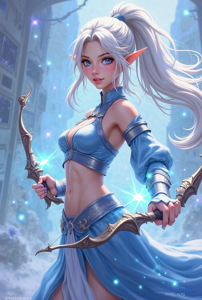 1girl, full body, colorful, fractals, elf, masterpiece, best quality,