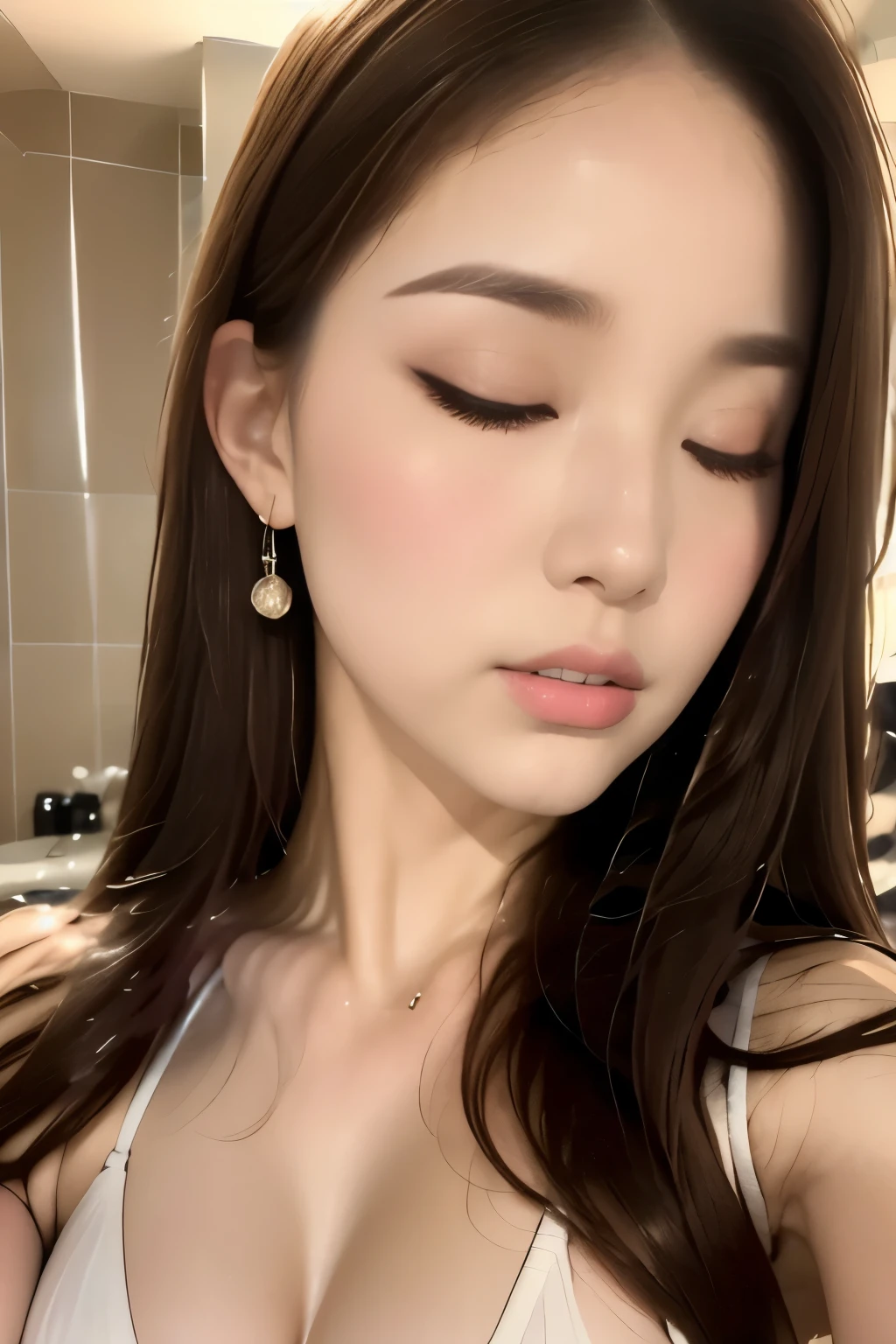 Browsing Caution, body、Full body Esbian、Get on all fours、Please raise your hips、Western-style building, 1 female, Beautiful Japanese actresses, Age 25, Double Eyes,mile, Detailed face, Big earrings,Large Necklace, Flashy makeup using red eyeshadow,light brown delicate middle cut hair,the tips of the hair are wavy,Classy hairstyle,fine grain,Slender actress, Sexy silk embroidered mermaid dress:1.2, Small hips, Lace panties, BREAK ceremony,((masturbate violently, ディルドをput in:1.5)), ((Random sexy poses、put in、Deep joy, Ecstatic eyes:1.2)), ((I close my eyes and breathe hard:1.2))、Ecstatic face、Climax expression, Through clenched teeth、My whole body is convulsing、Official Art,非常に詳細な CG Unity 8K 壁紙, (masterpiece:1.0),(Highest quality:1.0), photo shoot, 8K, Browsing Caution, High resolution, Kodak Portrait 400, Film Grain, Lens flare brilliance, Show Viewer, (upper body:1.3), (Leaning forward:1.6), (Shoot from below:1.6)