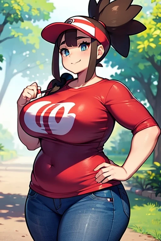 By personalami. (Mei:1.5), (colored skin:0.9), short slutty sport outfit, big breasts, curvy, [: blush:0.5], slutty face