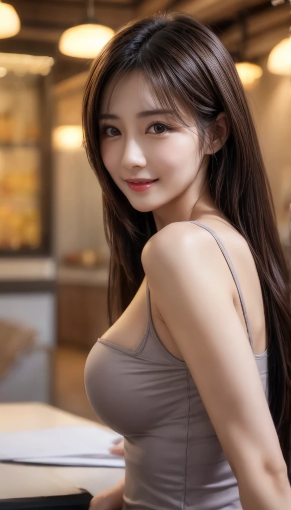 ((Best picture quality, 8K, yes, tmasterpiece:1.3)), 1girll, Beautiful woman with slender abs:1.3, (Casual hairstyle, huge tit:1.2), No clothes:1.1, Ultra-fine face, A detailed eye, 二重まぶた，ssmile，Home，Focus，A woman who is，33yo，，（Very big），（超高分辨率），（realisticlying：1.6），（（best qualtiy）），absurderes，（8K），（4K），（tmasterpiece），（realistic skin textures），No underwear：1.2），Flame it up，（beautidful eyes：1.2），（s the perfect face））），