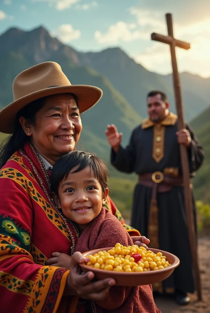 Outdoor photography,Close-up,sface focus,Close-up of a person's face,High hills,rios,Cloud fog,precipice,Chinese Ancient Architecture,2 people,Among them was an old man,whaite hair,Wear ancient costumes,Ancient books in hand,Sitting side by side on a stone with a 6-year-old girl,Little girl in ancient school uniform,The old man tells stories to the little girl