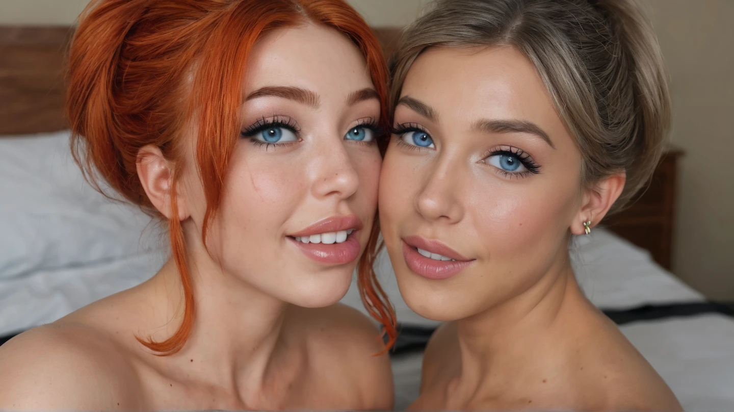 a close up of a woman with red hair, red haired goddess, red hair and attractive features, red head, redhead girl, she  redhead, she has red hair, amouranth as a super villain, red wig, beautiful redhead woman, red hair, red hair girl, redhead woman