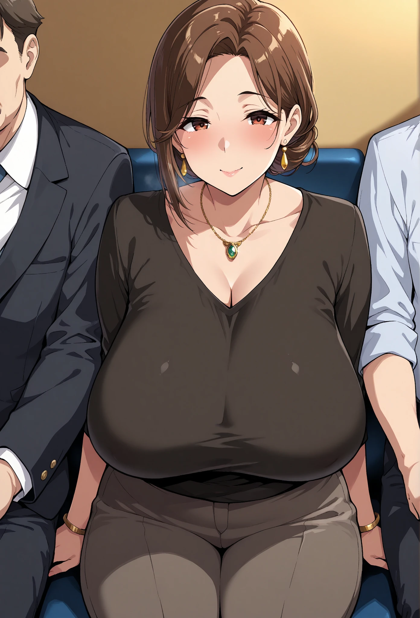 50 year old mature adult woman、Men holding penises and surrounding a girl、Teasing Smile、、From the penis、in the train、女の子のためのBukkake、Thick thighs crowded together、Plump Mature Woman、Bukkake、sweater、Tight mini skirt、Legs apart