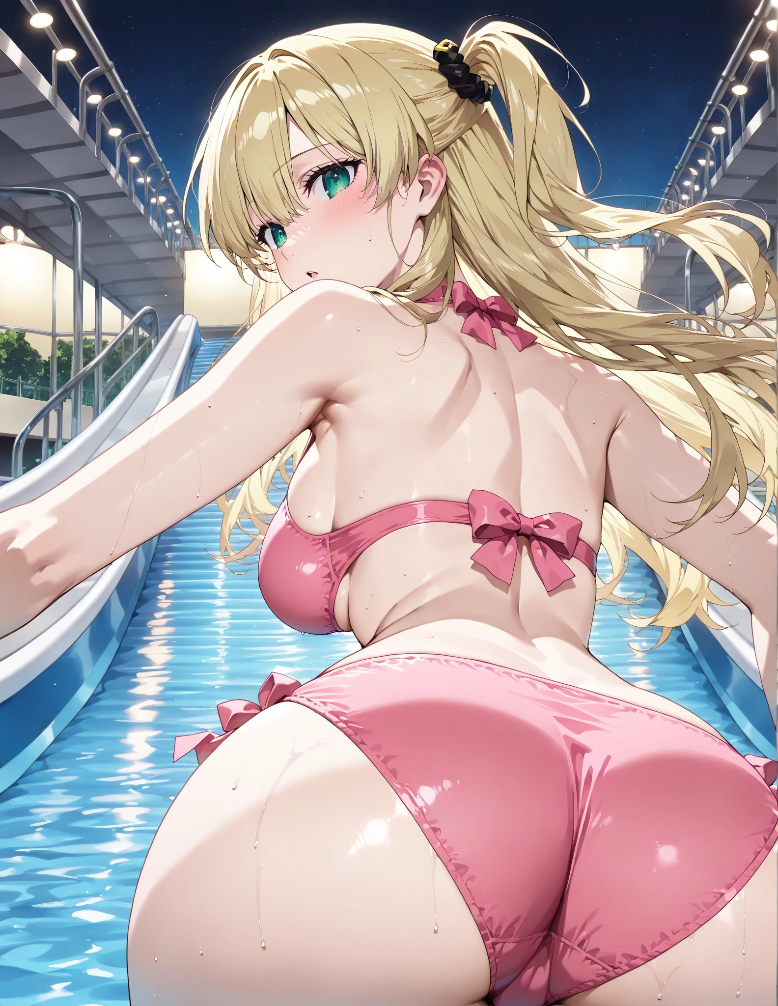 (((Show your ass))、(((Accentuate your butt)))、Highest quality, 8k, masterpiece :1.3)), whole body, Sharp focus :One Girl,Glowing Skin,Sexy pose,Highest quality,Tabletop,shape,Very delicate and beautiful,Hmph,8k壁紙,wonderful,In detail,Official Art,Very detailedなティッカーUnity 8k壁紙,Unbelievably ridiculous,Large file size,Very detailedな,High resolution,Very detailed,Beautiful detailed girl,Realistic,X-ray,The queue is full,(((セクシーなMicro Bikini)))、(((Big Breasts、blonde)))、(((train、trainの椅子に座る)))、Stand upright、Cleavage , ((Long golden hair))、Beautiful belly button、Micro Bikini、Sexy pose、Hairstyle: Long Hair、both hands、Kitagawa Marin