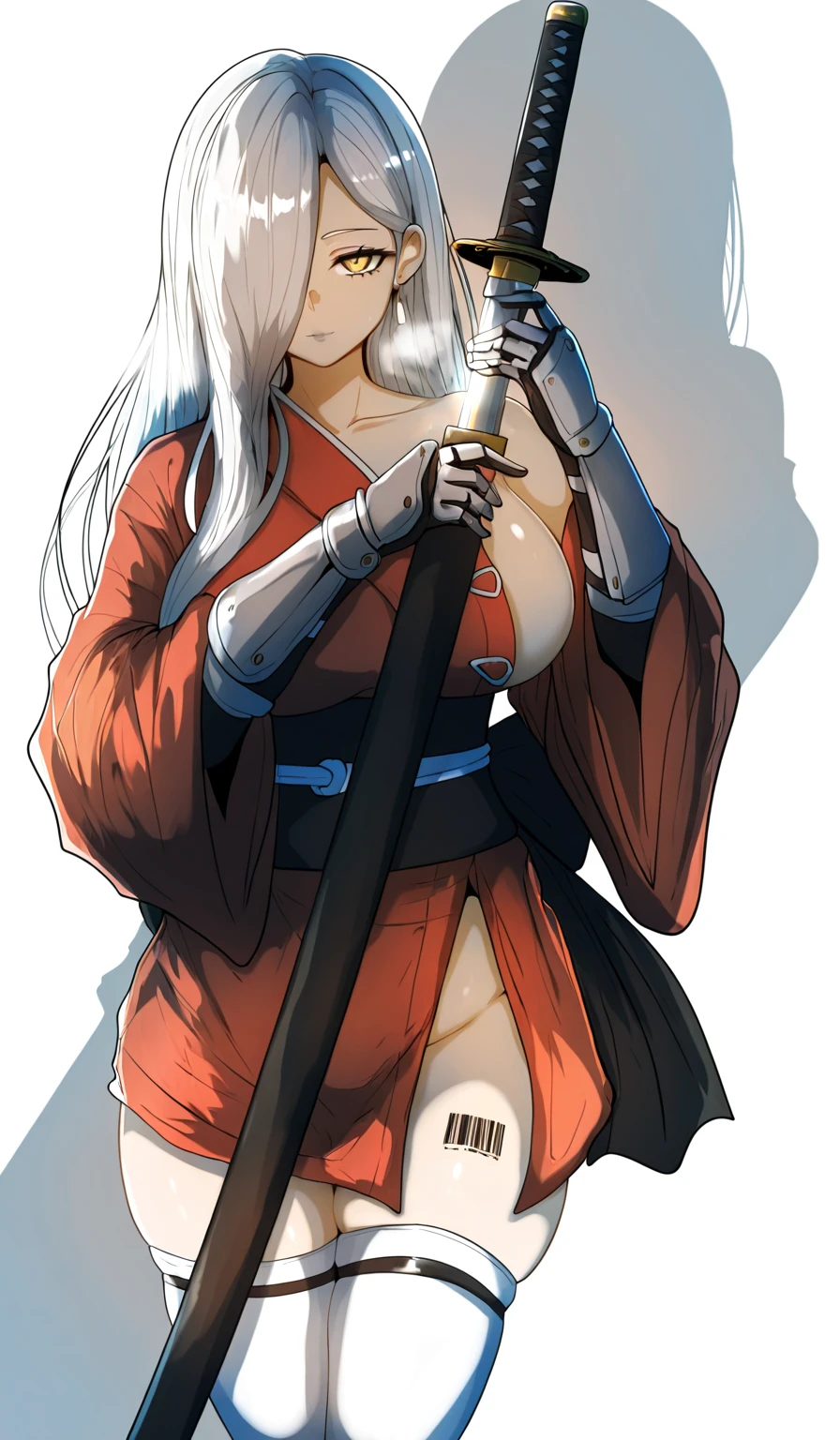 dark skin, half naked, kimono, toned, complex 3d render ultra detailed of a beautiful porcelain profile, 8k, best quality, masterpiece, micro top, nip-slip, skirt lift