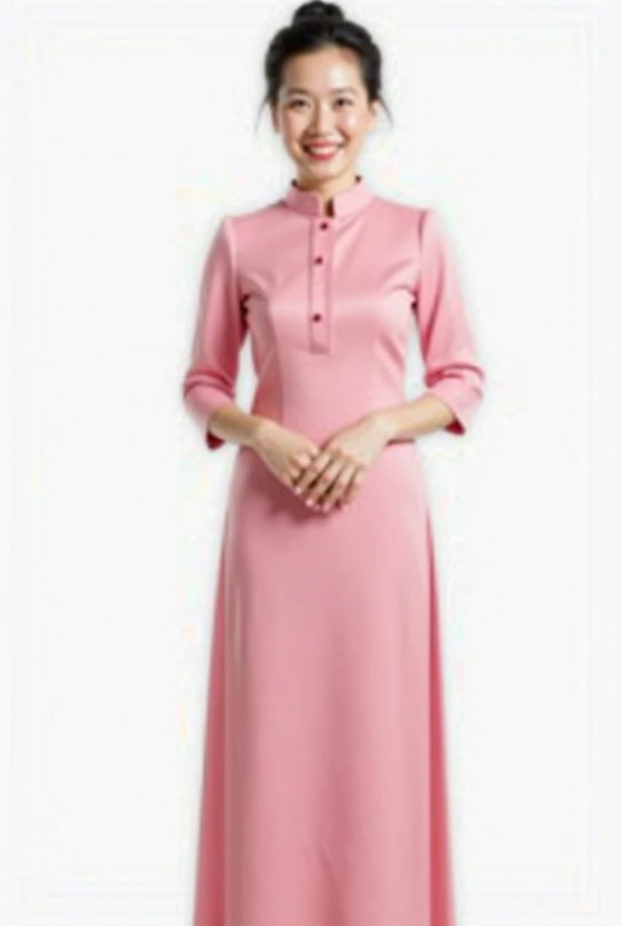 (high quality), (masterpiece), (high-resolution), original, extremely detailed 8K wallpaper, (an extremely delicate), a young girl 15 years old Malay, short pink hair bob cut, wearing baju kurung cotton ((baju kurung cotton: 1.6)) with a flat chest ((flat chest: 1.5)) breasts, Malay hot model, attractively, plump and dainty body figure, photorealistic perfect body figure, really flat chest breasts, ultra realistic picture, perfect detail body figure, leaning seductive on a tree trunk, nose blush, big laugh,