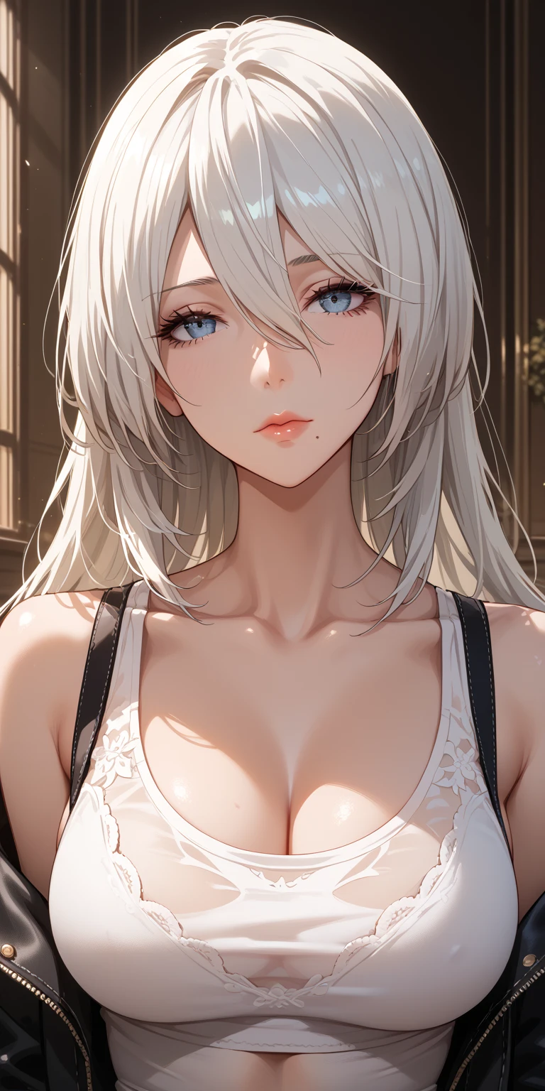 blond woman with black ears and white dress posing for a picture, skydoll noa, tifa lockhart with white hair, shikamimi, perfect white haired girl, girl with white hair, girl with short white hair, lianna, japanese goddess, liana, silver hair girl, integrated synthetic android, ultrarealistic sweet bunny girl, long white hair and bangs