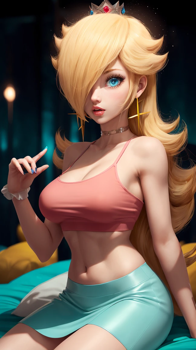 ((high detailed, best quality, 4k, masterpiece, hd:1.3)), ((best quality)), (((HD))), (((8k))), (ultraDH), (ultra HD), Princess Daisy, blue eyes, BREAK blue eyes, seductive, attractive, smooth anime cg art, 36C breasts, long legs, vivid colors, detailed digital art, slim body, perfect skin, dark blonde hair, long hair, blonde hair, blonde hair, BREAK crown, cleavage, 36C cleavage, looking at viewer, BREAK looking at viewer, extremely detailed face, red santa suit, red santa claus suit, santa claus suit, earrings, gem, dark black makeup lips, dark gothic eyeshadows, dark eyeshadows, black eyeshadows, black sexy lips, black lips, (dark:1.2), dark lips, very dark lips, (perfect hands, perfect anatomy), black makeup, black medium lips, black thick lips, detailed fingers, five fingers per hand, 5 fingers, (1 girl), detailed lips, detailed black lips, black painted lips, gothic painted lips, BREAK night, night sky, (breast focus), (arms outstreched:1.2), (from above:1.1), (breasts out:1.3), (off shoulder:1.1), (white horns), (bra), inside a lava castle, she inside a sea of lava, she bathing in lava,