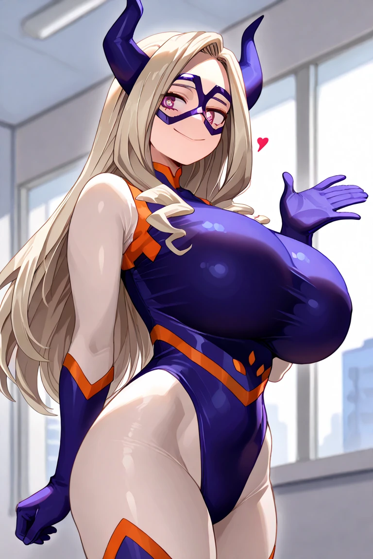 anime artwork, score_9, score_8_up, score_7_up, score_6_up, score_5_up, score_4_up, Mount Lady, blonde hair, purple eyes, big breasts, she is 24 years old, style_3, ,nude,naked,, black background, , , , , _, , breasts against glass,, solo, smile, against glass ,floox style , pussy, body against glass, leaning on glass, big tits, (fog:1.2)
