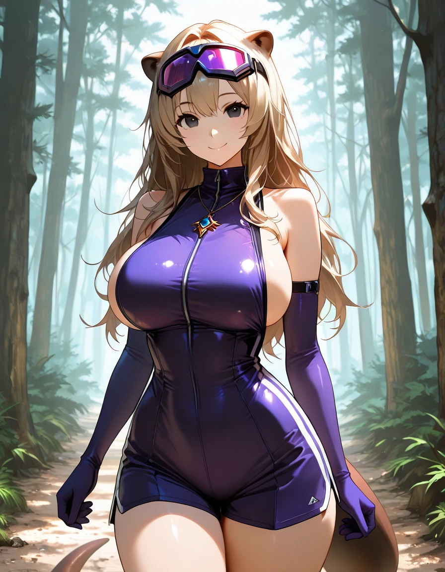 1woman (Name: Nina Harmenov), Big sized Breast, Tight Suit, Pretty,Beautiful, Dark Forest , Survivor, Beautiful Eyes, Thick Lips