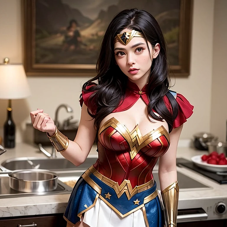 shivangi joshi wearing wonder women dress