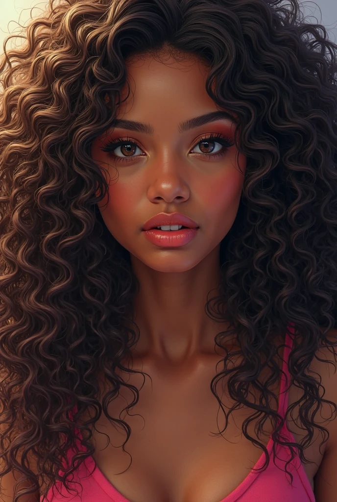 ebony woman, solo, stripper, light red long curly hair, bright honey eyes, detailed face, big cheeks, 
([stunning|Flawless|Attractive|Attractive|gorgeous|pretty]:0.8), (puffy lips :0.9),
masterpiece, professional, high quality, beautiful, amazing, Easy on the eyes, 10 out of 10, gothic, Getty Images, miko, giant,
photoshoot, 4k, realistic, detailed background, abhorrent, real life, by Walter Beach Humphrey, by Pierre Bonnard,