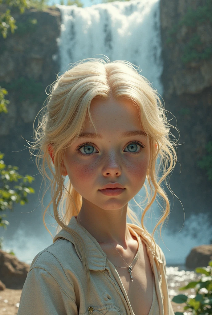 a close up of a statue of a KIDS GIRL BLONDE , portrait, with moss growing on his face, god of nature, god of the forest, nature art, incredible art, mother nature, mossy head, made of vines, enchanted with nature spirit, his head covered in roots, vine art, hair made of trees