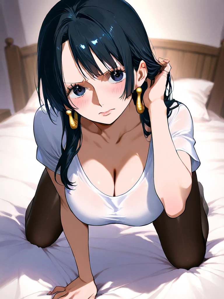 Sitting on someone stomatch on bed,person sleeping pov,sexy,bra,jeans