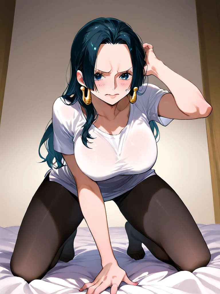 (masterpiece, best quality, high resolution), 1girl, ((Goddess of beauty)), thicc ass, laying down in bed, image from behind, bending over, flaunting perfect ass, smile, light smile, parted lips, glow, thicc thighs, narrow waist, (masterpiece), (beautiful detailed face, beautiful detailed eyes), (yoga pants, bedroom),hanabi\(boruto\)