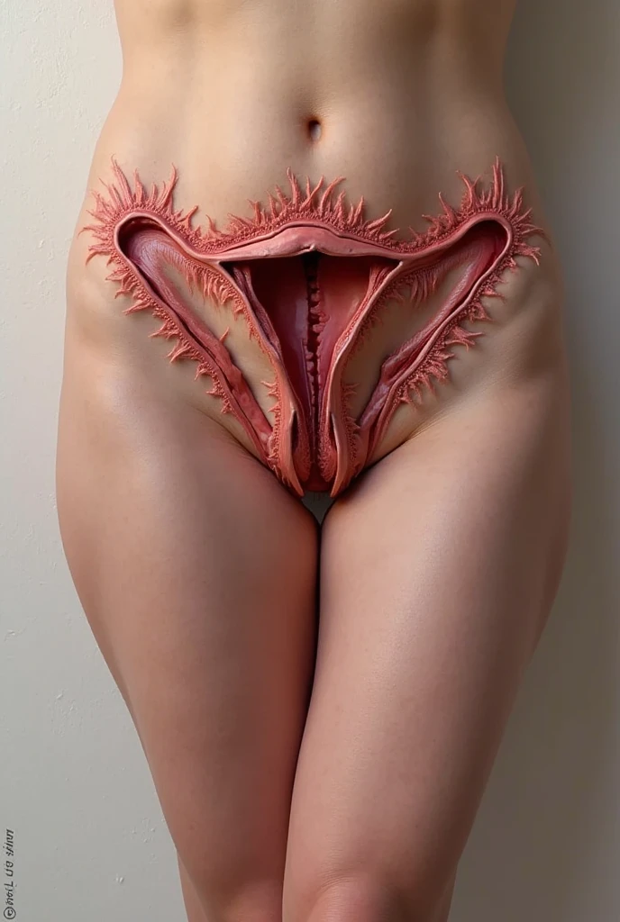 (realistic, high resolution:1.4), 1 girl with the perfect body, Very detailed face and eyes:1.3,short blonde hair,((Navel piercing,Put on a very detailed navel jewelry.:1.3 )),not wearing clothes:1.3, ((Huge tattoo on her pussy:1.4)) ,Revealing beautiful pussy, Revealing beautiful breasts, ((Revealing beautiful pussyสมบูรน์แบบ:1.3)),Beautiful colored hump,Revealing beautiful breasts, pink sleeping nipples,big girl,Show original,Sitting with legs spread out on the bed