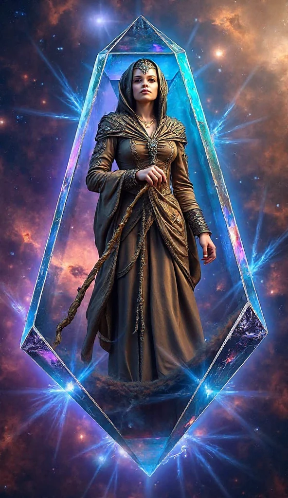 the distorted image behind broken glass, beautiful person looking breaking into pieces the glass flowing, beautiful eyes, (vector-art), broken mirror elements, geometric, broken glass, translucent glass elements levitating, volumetric light, rim light, realistic masterpiece, sharp, nebulae galaxy colored light, detailed realistic professional art masterpiece
