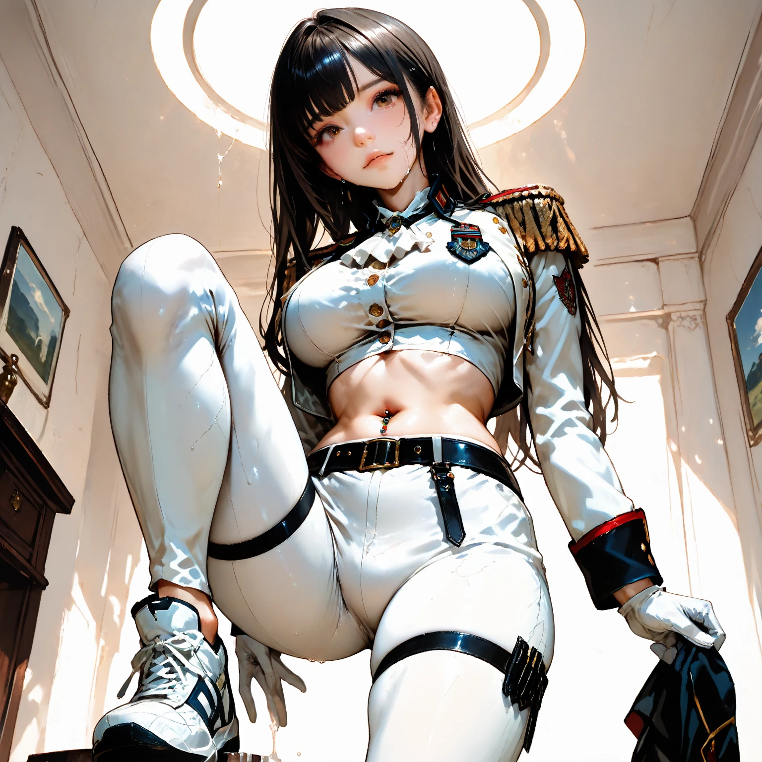 SunWar "Star Wars Xwing R2D2" conceptual Future "Heavy Metal" Devastating Mandalorian pure female aesthetics lower key:1.3 close:1.3 fire-follets Will-o'-the-wisp "luis Royo" dazzling women walking slow motion playing Cosplay "Princess":1.4 "Leia":1.4 "Nathalie Portman":1.4 Pilots jacket cowboy 38years sunLight luminescence ultra pro-photorealistic optimal detail qualities precise details:1.3 SLR max resolution perfection graded improved Octane rendered UHD XT3 16K DSLR HDR UnrealEngine5 analog real shadows:1.3 3dcg saturated body:1.4 faces:1.4 cheekbone effects embarrassed glow beautiful:1.4 eyes:1.4 opals iris lazulis turquoise pupils eyeliner open mouth teeth obvious smiles dark hairstyles short bangs:1.3 ecstatic:1.0.1 floating jackets fixed symmetrical body athletes oiling eccentric cape levitating shoulder-off white shirt lace clavicles papillotes navy thick leathers varied breasts pointed:1.4 satin supports Felt Bikini Skirt:1.4 Matching Loose Swinging Spinels Navel:1.3 Depths:1.3 Revealing Pubic Pubis Pubis-Hairy Obvious Covered:1.3 Underwear Waist Chastity-Belt Padlock Gold ornate silver agate tied garters thick thighs legs high volumetric Gothic stainless steel boots ornate onyx ruby invokes delicate incandescents Unity Toys Crystalline DoF X-Wing (EOS R6 135mm 1/1250s f/2.8 ISO400) R2D2 Mechanized adaptable ion Canon DoF mannequins "wide Sabre"  dramatic fully clothed mounts armor heavy chrome metallic covered flat bands fathoms richly decorated coppers:1.2 fullbodye "Darth Vader" background:1.3 sharpness equirectangular 360 headphones+antenna decorated rune Pearl embroidered plasma glyphs lava Tourmaline DoF engravings [(masterpiece 1,3) (Willi Baumeister:1.1) (John T. Biggers:1,2)::17 Alessandro Casagrande, Greg Rutkowski, Sally Mann Guweiz and James Jean tattoo CGSCOSITY (by Michelangelo)] Bruce Weber girls raw varied etc.