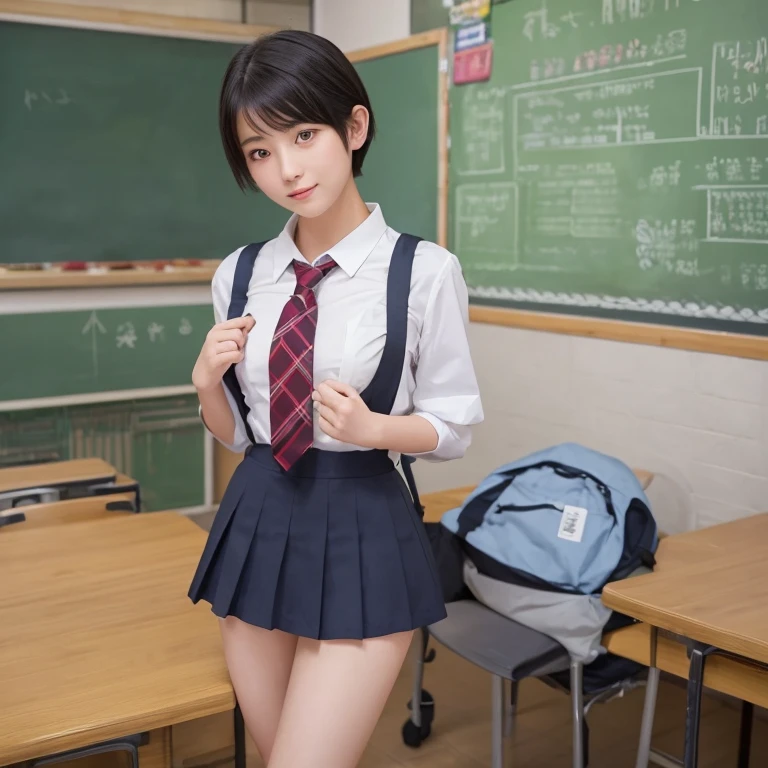 masutepiece, Best Quality, japanaese girl,1girl in, 8K, Raw photo, top-notch quality, masutepiece, nffsw:1.2, exceptionally detailed RAW color photo, professional-grade photograph, (Realistic, Photorealistic:1.37), (highly detailedskin:1.2), Ultra-high resolution, (lenz 50mm), (F/1.2),Exquisitely Detailed Eyes,Staring at the viewer,((Lift the skirt, Lift the skirt with both hands, Lift the skirt yourself and look at the white panties:1.2))With 1 girl (There are many elderly people:1.4), School Sweater Beautiful face, Kawai Mile:1.05),(20yr old, wide-hips,Straight hair, (Short hair), Black eyes, white fine skin,small mouth, high cheekbones (Definition), Sexy Pose,(Leaning forward:1.3),(The to the FW:1.1),Glossy panties、chiho, iwakura lain, closeup Iwakura Lain, With short hair, Shiori Teshirogi, Kotegawa Yui, hime-cut, She is 17 years old, sui ishida with black hair, lain iwakura, 、Astepia, top-quality:1.3), (Ultra detailed 8K cg:1.2), (hyper realisitic:1.35), (Photorealistic:1.45), (Realistic:1.4), Cowboy Shot,(sitting on the desk:1.1), (School uniform:1.4), (Skirt lift:1.6),
(School classroom background:1.1),Negative Prompt