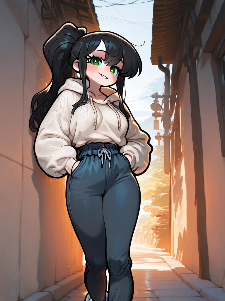 smirk,