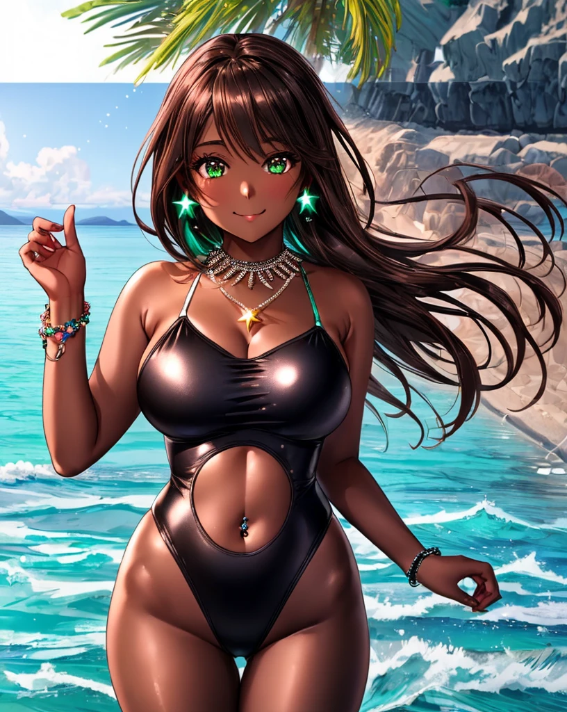 ((40k)),((Ultra Realistic))((Photo Realistic)),((HDR)),((Intricately Detailed Portrait)), ((High Quality)) ((Unreal Engine 5))((Natural Lighting))((Golden  Ratio))

(( INDIAN WOMAN)). . Slender hourglass Body. Massive Boobs and Breast. Deep cleavage. Orgasmic Face. Sharp Jawline. Enchanting Eyes. Supple Lips . Makeup. Perfectly Toned Body, Brunette. Sophisticated Hairstyles. Wet Body. Gracious Looks . Cute Smile. 

Biomechanical Swimsuit

Nonchalantly Posing. Dynamic Views. Dynamic Angles. Dynamic poses. Glaring at Camera. Accentuated Curves. Arched Pose. Sophisticated Hairstyles. Bokeh. 

. . Orgasmic Face. Pleasurable Face. Ultra Wide Angle Lens 

Glowing energy by alphonse mucha 
Sophisticated Diablo Art 
Brightly Illuminated 
Beautiful Mechanical Beach side Landscape