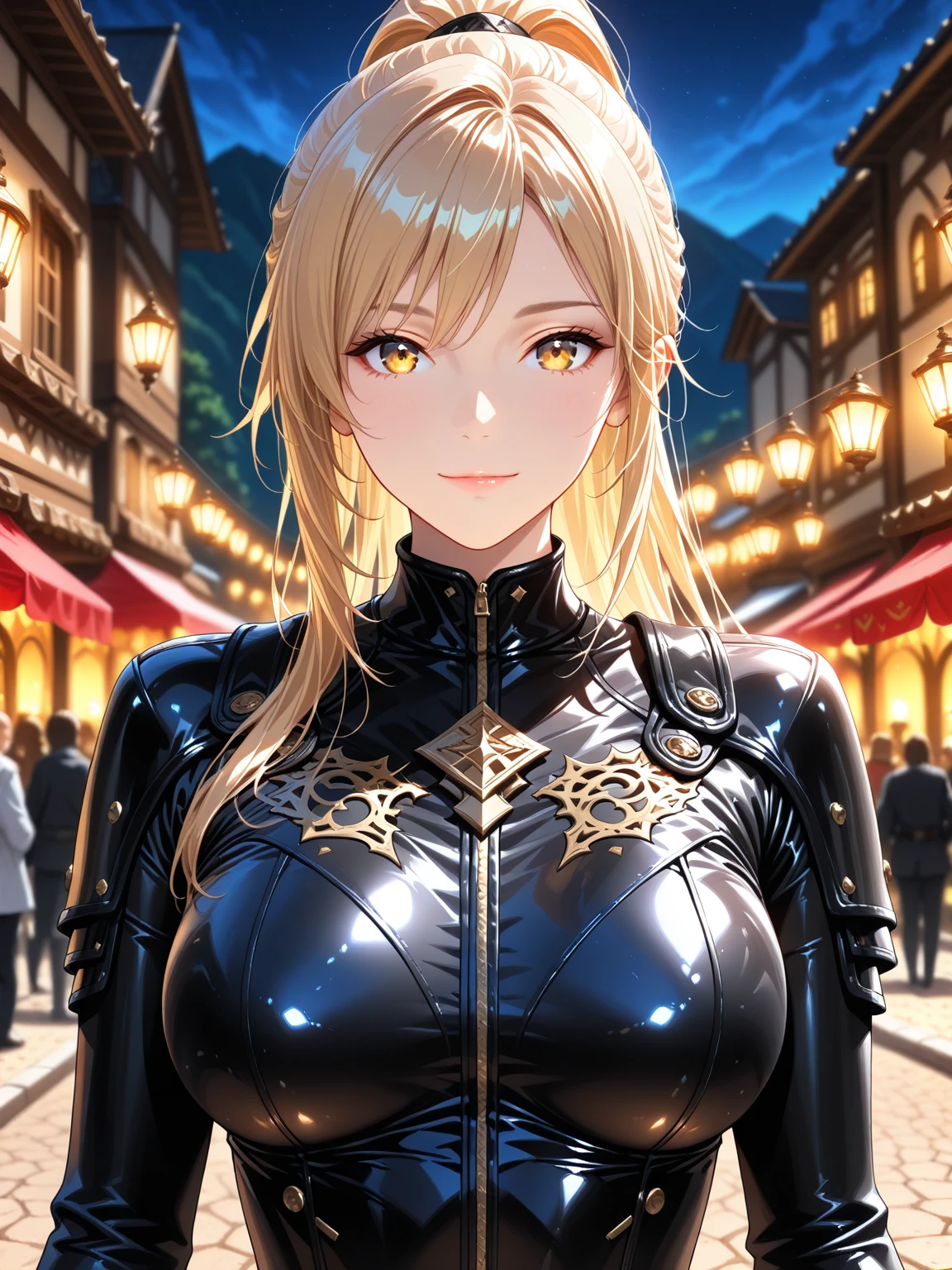 the same,
Depicts only one woman,

Golden Hair,Wet hair texture,water droplets dripping from hair,
(long hair.05),Ashime,Loose and fluffy perm,

((Black Rose))Hair Accessories,Purple Necklace,

Natural skin texture,Big boobs,Narrow waist,Bring both arms together,
Slightly muscular body,

((((Black one piece dress)))),
Black scarf,
(((Black transparent jacket))),
Golden crown,

Neuschwanstein Castle,sit,
4:50pm,sunset,board a ship,

Slightly larger breasts,expression(Puzzled),Hall々and attitude,Closed Mouth,
blush,from the front,Broken posture,

Natural depiction,
Beautiful depiction,
Shiny eyes,
Healthy Body,
Natural hairstyle,
Natural body contours,
Natural facial contours,
(Five fingers)Absolute depiction,Symmetrical fingers,
Two arms,
Two legs,
Sharp eyelid depiction,
Symmetrical eyes,Symmetrical eyes,
Keep the subject in the center,Expand the upper body,
Beautiful image quality,
Delicate shades,
4K,Very detailed,
Delicate light adjustment,
Delicate contour drawing,
Does not depict nipples,
