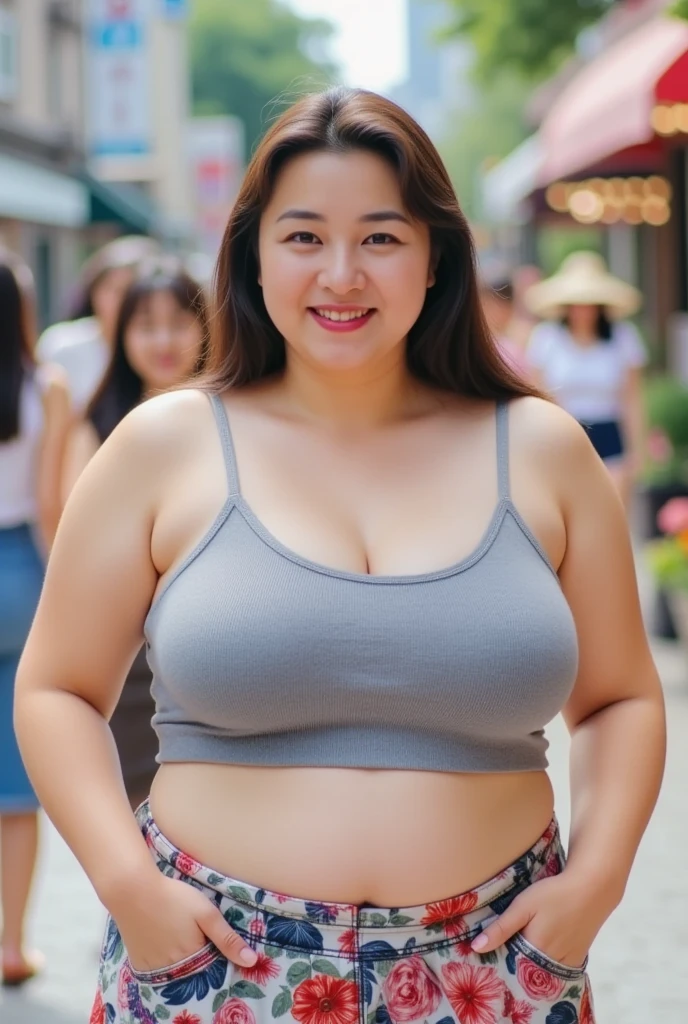 (((Light blue bra,Light blue panties))),((((chubby,overweight,corpulent)))),(((Double chin))),(((Plump face,fat))),