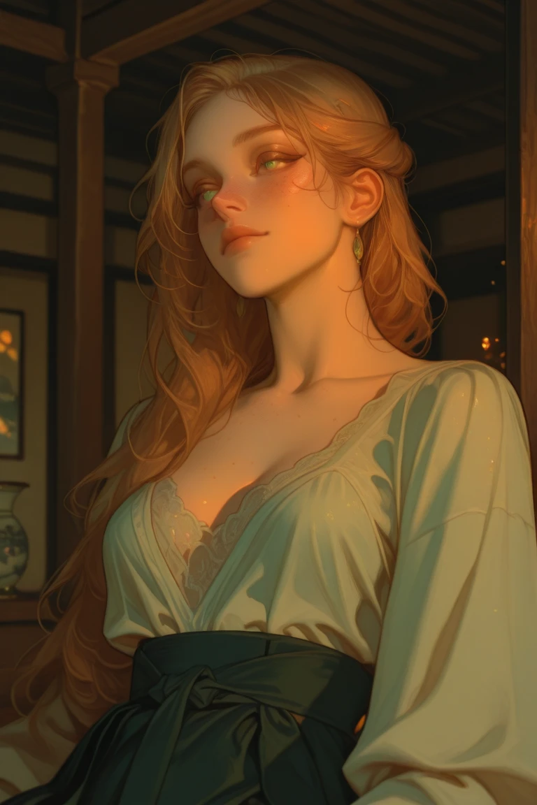 masterpiece, extremely intricate, realistic, red hair, beautiful, intense sunlight, stunning woman, detailed, sharp focus, dramatic, cinematic lighting, <lora:Miss_fortune:0.4> , <lyco:Christina Hendricks:1>