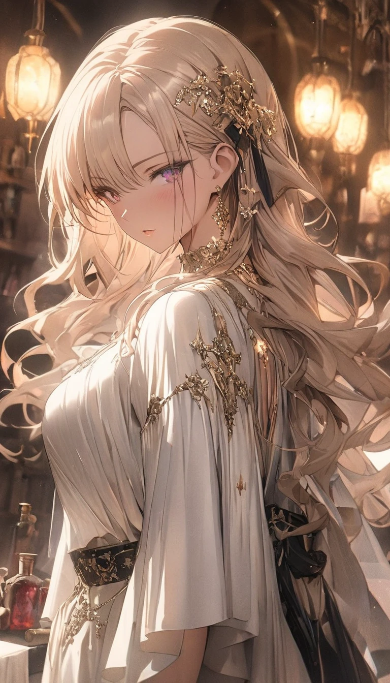 (((Dress Transparent Dress))), (((The dress features a voluminous hoop skirt and a long hem.、A gorgeous, incomparably gorgeous Rococo Victorian gown, Princess style skirt))), (ガウン shine まばゆいばかりに キラキラ 反射する プリズム状 透明 ガウン:1.2), (Gown A very elaborate gown:1.5), ((Huge breasts)), (Expressive hair), Very voluminous、Very long hair, bangs, Super delicate and beautiful face, Beautiful Lips, (Hyper Detail: Delicate and beautiful eyes), Cleavage, Beautiful smile, (((Young Face, Solo Enchanting Adorable Princess, Teenage Girl, pretty girl, very pretty girl))), (Anime Moe Art Style 1.3), (((masterpiece, Super detailed, Highest quality, Ultra-high resolution, Great quality, Exceptional Quality, Super detailed, Ultra-high resolution, Unity 16K, 32k, ultra photo Realistic))), (Face Focus, Eye focus, Realistic, Blurred Background, Lens flare, shine, Light caustic effect:1.5), (Background of the church at night:1.3),