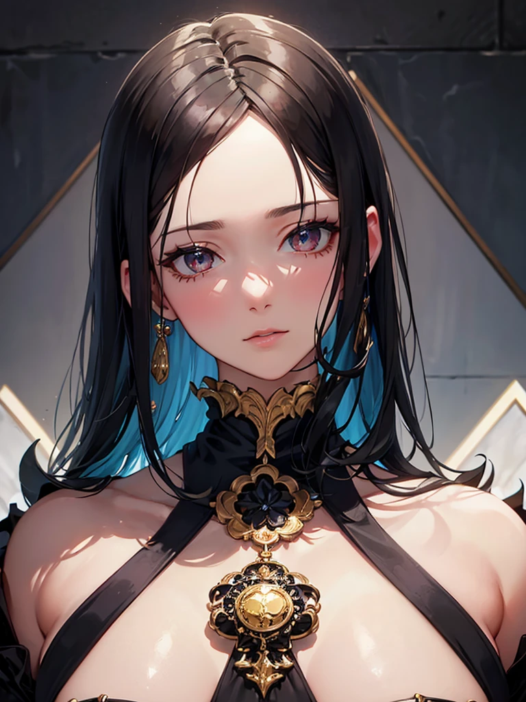 best quality, 32k, RAW photo, incredibly absurdres, extremely detailed, delicate texture, beautiful lady face, black iridescent shiny eyes