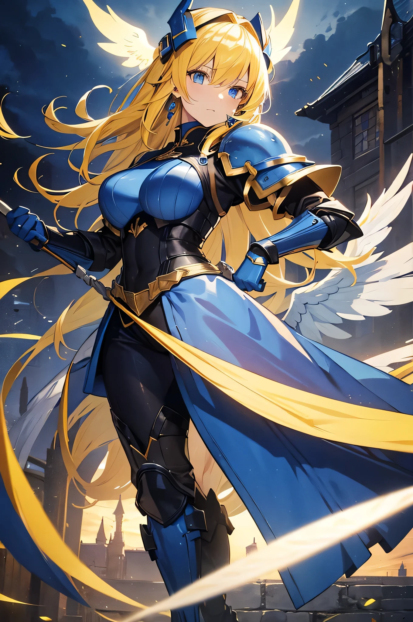 La Valkyrie la plus connue, aux cheveux d'or et à l'armure flamboyante. Elle est déterminée et courageuse, menant les Valkyries avec fermeté.