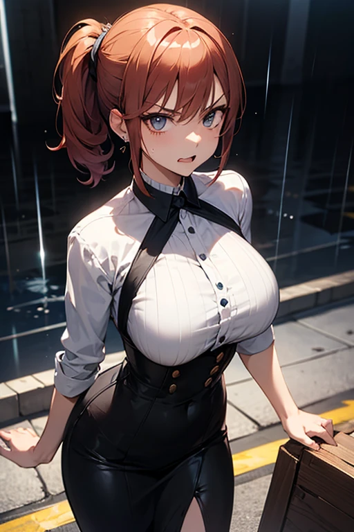 (((professional: step by step, considering even the smallest detail god level final result))): "Zettai Ryouiki, 19 years old, ((huge boobs)) large breasts, triple D cup breasts, sexy, horny,((huge tits))、
, medium light brown hair and two pigtails above her ears, 50% Revealing clothing, Show skin, ((Rave short shirt, very Low-cut shirt, Rave cowboy miniskirt, Visible thong straps)), (with a rave outfit:1.2, 30% Rave clothing), (Detailed outfit, Detailed clothing), (sexy walking pose), Solo focus, embarrassed, centered, Scale to fit dimensions, Rule of thirds, ((Night view)),(cyberpunk night street Background: 1.3, dark sky, alley, alley, clouds thick, Background with intricate details), (Best quality),(high resolution),(Sharp focus),(full intricate details),(Very high quality artwork),(very fine 8K CG),((perfect piece) ), (((Masterpiece))), illustration, vibrant colors, high contrast, selective lighting, double exposure, HDR (high dynamic range), Post-processing, Background blur, transparent drees"