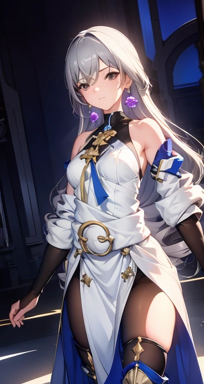 Cancer - The High Priestess of Emotions: Appearance: A priestess with silver hair and a neutral expression mask. Tarot Trait: The Moon, representing intuition and deep emotions.