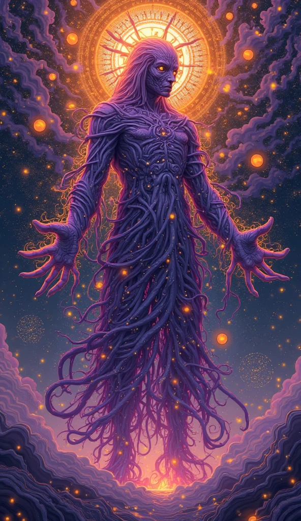 transparent human body shape, made out of stars, cosmic horror, outer space picture, lovecraftian picture, ,masterpiece